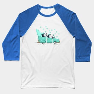 Tree shopping penguins Baseball T-Shirt